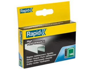 Rapid 140/10 10mm Galvanised Staples (Box 2000) (7313469140037) RPD14010