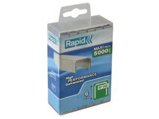 Rapid 140/6 6mm Galvanised Staples (Poly Pack 5000) (7313463030884) RPD1406PP