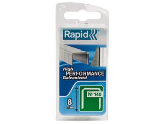 Rapid 140/8NB 8mm Galvanised Staples (Narrow Box 970) (3221631095143) RPD1408NB