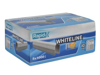 Rapid 28/10 10mm DP x 5m White Staples (Box 1000 x 5) (7313468935115) RPD2810W