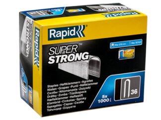 Rapid 36/14 14mm DP x 5m Galvanised Staples (Box 1000 x 5) (7313468869106) RPD3614G