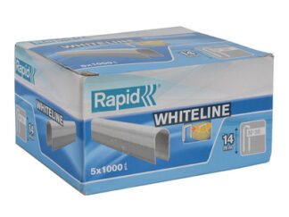 Rapid 36/14 14mm DP x 5m White Staples (Box 1000 x 5) (7313468869113) RPD3614W