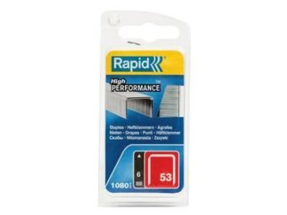 Rapid 53/6B 6mm Galvanised Staples (Pack 1080) (3221631095020) RPD40109502