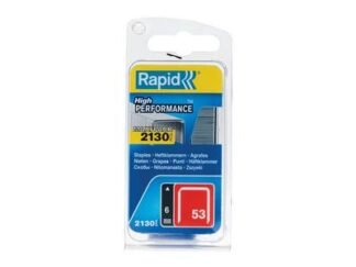 Rapid 53/6B 6mm Galvanised Staples (Pack 2000) (4051661023095) RPD5000741