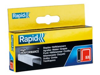 Rapid 53/10B 10mm Galvanised Staples (Box 2500) (7313469053054) RPD5310B2500