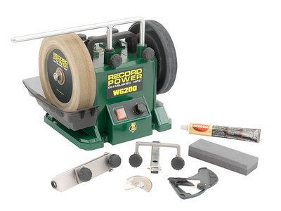 Record Power WG200 200mm (8in) Whetstone Grinder 160W 240V (5055151186573) RPTWG200