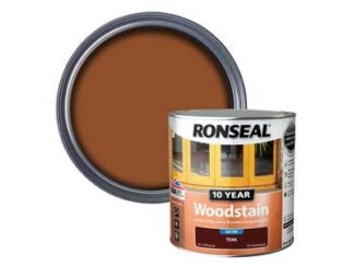 Ronseal 10 Year Woodstain Teak 2.5 litre (5010214886920) RSL10WST25L *Restrictions - See Description*