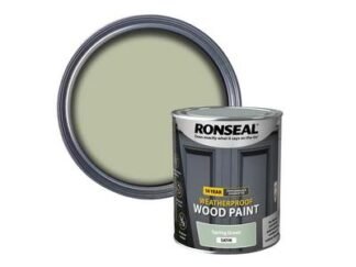 Ronseal 10 Year Weatherproof Wood Paint Spring Green Satin 750ml (5010214887903) RSL38790 *Restrictions - See Description*