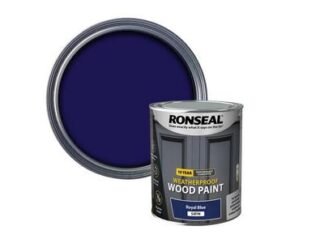 Ronseal 10 Year Weatherproof Wood Paint Royal Blue Satin 750ml (5010214893973) RSL39397 *Restrictions - See Description*
