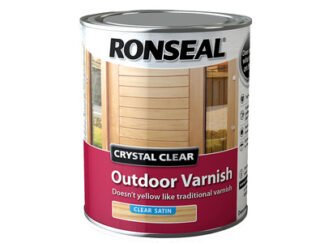Ronseal Crystal Clear Outdoor Varnish Satin 750ml (5010214873654) RSLCCODVS750