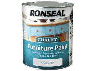 Ronseal Chalky Furniture Paint Dove Grey 750ml (5010214875641) RSLCFPDG750