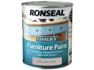 Ronseal Chalky Furniture Paint English Rose 750ml (5010214874842) RSLCFPER750