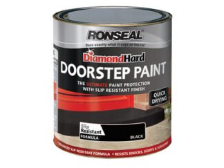 Ronseal Diamond Hard Doorstep Paint Black 750ml (5010214862573) RSLDHDSPB750
