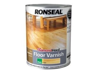 Ronseal Diamond Hard Floor Varnish Matt 5 litre (5010214875405) RSLDHFVM5L *Restrictions - See Description*