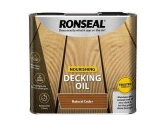 Ronseal Decking Oil Natural Cedar 2.5 litre (5010214844579) RSLDONC25L *Restrictions - See Description*