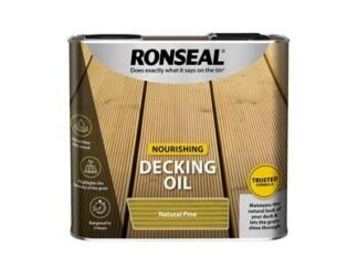 Ronseal Decking Oil Natural Pine 2.5 litre (5010214844586) RSLDONP25L *Restrictions - See Description*