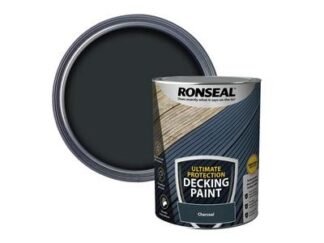 Ronseal Ultimate Protection Decking Paint Charcoal 5 litre (5010214891443) RSLDPC5L *Restrictions - See Description*