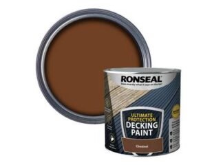 Ronseal Ultimate Protection Decking Paint Chestnut 2.5 litre (5010214891450) RSLDPCH25L *Restrictions - See Description*