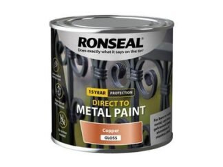 Ronseal Direct to Metal Paint Copper Gloss 250ml (5010214894055) RSLDTMCG250 *Restrictions - See Description*