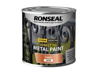 Ronseal Direct to Metal Paint Copper Satin 250ml (5010214894062) RSLDTMCS250 *Restrictions - See Description*