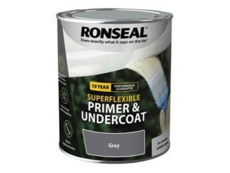 Ronseal Superflexible Primer & Undercoat Grey 750ml (5010214864676) RSLEWPGRY750 *Restrictions - See Description*