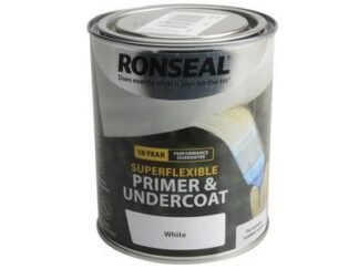 Ronseal Superflexible Primer & Undercoat White 750ml (5010214864669) RSLEWPWHI750 *Restrictions - See Description*