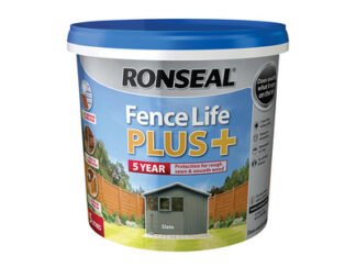 Ronseal Fence Life Plus+ Slate 5 litre (5010214876297) RSLFLPPS5L