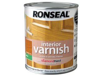 Ronseal Interior Varnish Quick Dry Matt Antique Pine 250ml (5010214868568) RSLIVMAP250 *Restrictions - See Description*