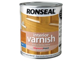 Ronseal Interior Varnish Quick Dry Satin Antique Pine 750ml (5010214868377) RSLIVSAP750 *Restrictions - See Description*