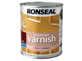 Ronseal Interior Varnish Quick Dry Satin Teak 750ml (5010214868391) RSLIVSTE750 *Restrictions - See Description*