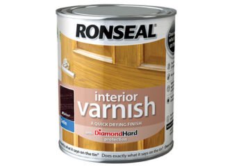 Ronseal Interior Varnish Quick Dry Satin Walnut 750ml (5010214868414) RSLIVSWN750 *Restrictions - See Description*
