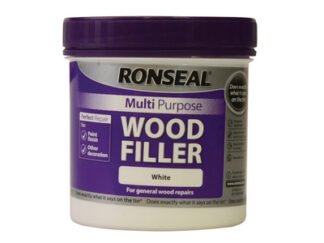 Ronseal Multipurpose Wood Filler Tub White 465g (5010214825806) RSLMPWFW465