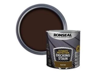 Ronseal Ultimate Protection Decking Stain Dark Oak 2.5 litre (5010214891122) RSLNUDSDO25L *Restrictions - See Description*
