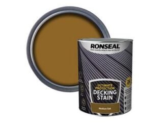 Ronseal Ultimate Protection Decking Stain Medium Oak 5 litre (5010214891153) RSLNUDSMO5L *Restrictions - See Description*