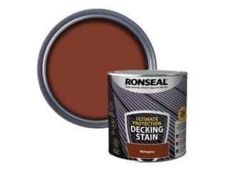 Ronseal Ultimate Protection Decking Stain Rich Mahogany 2.5 litre (5010214891177) RSLNUDSRM25L *Restrictions - See Description*