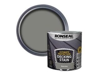 Ronseal Ultimate Protection Decking Stain Stone Grey 2.5 litre (5010214891214) RSLNUDSSG25L *Restrictions - See Description*
