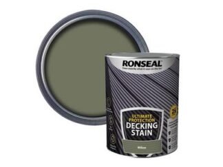 Ronseal Ultimate Protection Decking Stain Willow 5 litre (5010214892242) RSLNUDSW5L *Restrictions - See Description*