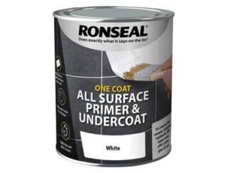 Ronseal One Coat All Surface Primer & Undercoat Interior White 750ml (5010214869992) RSLOCAPP750