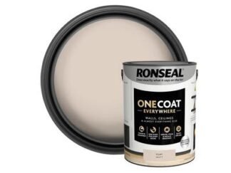 Ronseal One Coat Everywhere Interior Paint Clay Matt 5 litre (5056402400707) RSLOCECM5L *Restrictions - See Description*