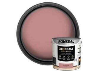 Ronseal One Coat Everywhere Interior Paint Hazy Pink Matt 2.5 litre (5056402400622) RSLOCEHPM25L *Restrictions - See Description*