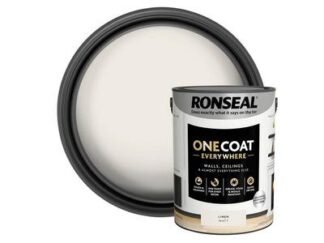 Ronseal One Coat Everywhere Interior Paint Linen Matt 5 litre (5056402400691) RSLOCELM5L *Restrictions - See Description*
