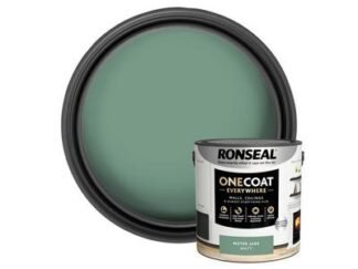 Ronseal One Coat Everywhere Interior Paint Muted Jade Matt 2.5 litre (5056402400523) RSLOCEMJM25L *Restrictions - See Description*