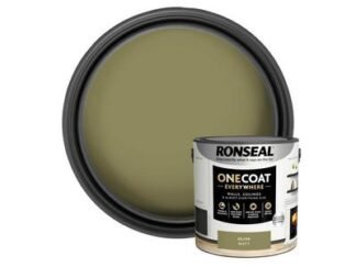 Ronseal One Coat Everywhere Interior Paint Olive Matt 2.5 litre (5056402400585) RSLOCEOLM25L *Restrictions - See Description*