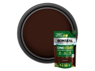Ronseal One Coat Shed & Fence Refill Pouch Dark Oak 950ml (5056402401674) RSLOCFLDOPCH *Restrictions - See Description*