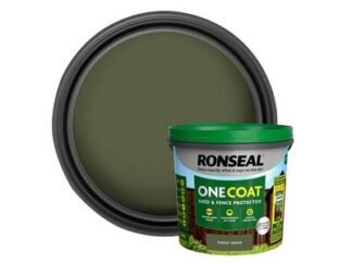 Ronseal One Coat Shed & Fence Protection Forest Green 5 litre (5056402401490) RSLOCFLFG5LN *Restrictions - See Description*