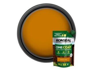 Ronseal One Coat Shed & Fence Refill Pouch Harvest Gold 950ml (5056402401711) RSLOCFLHGPCH *Restrictions - See Description*