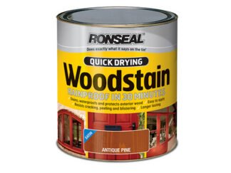 Ronseal Quick Drying Woodstain Satin Dark Oak 750ml (5010214587353) RSLQDWSDO750 *Restrictions - See Description*