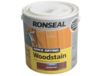Ronseal Quick Drying Woodstain Satin Mahogany 2.5 litre (5010214587391) RSLQDWSM25L *Restrictions - See Description*