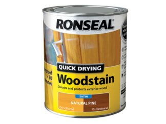 Ronseal Quick Drying Woodstain Satin Natural Pine 750ml (5010214845729) RSLQDWSNP750 *Restrictions - See Description*