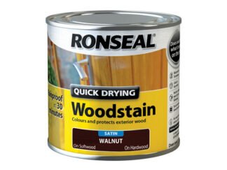 Ronseal Quick Drying Woodstain Satin Smoked Walnut 250ml (5010214874613) RSLQDWSSW250
